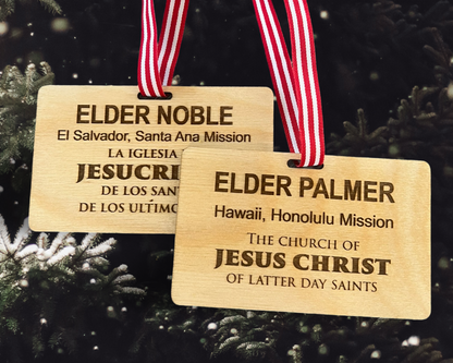 Missionary Tag Ornament