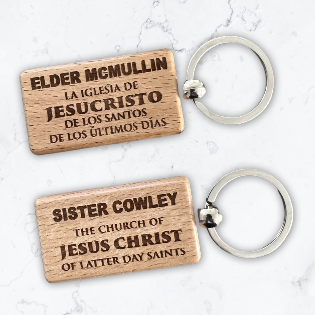 Mission Key Chain Key Chain - LDS Missionary – LIGHT | LINE | DESIGN